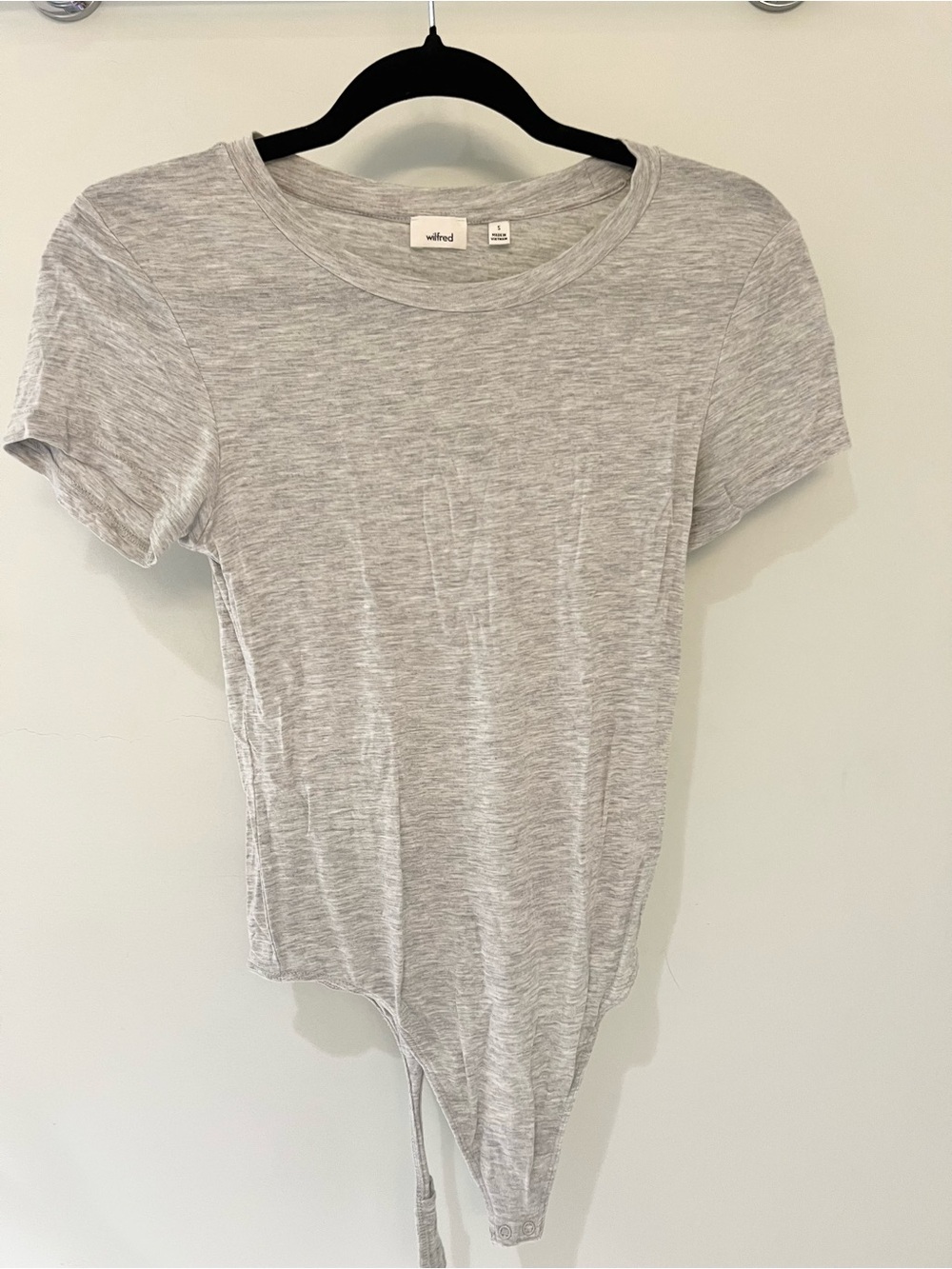 Wilfred Gray Short Sleeve Crewneck Bodysuit